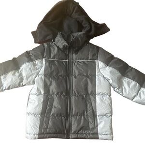 Kids Size 6 Puffer Jacket with Removable Hoodie